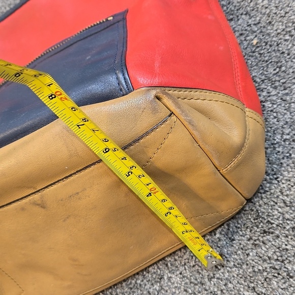 Coach Women Restored Larger Duffle Multicolor Shoulder Bag Purse Leather - Picture 6 of 16